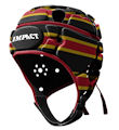 IMPACT Stripe Black-Red-Gold Headguard : Click for more info.